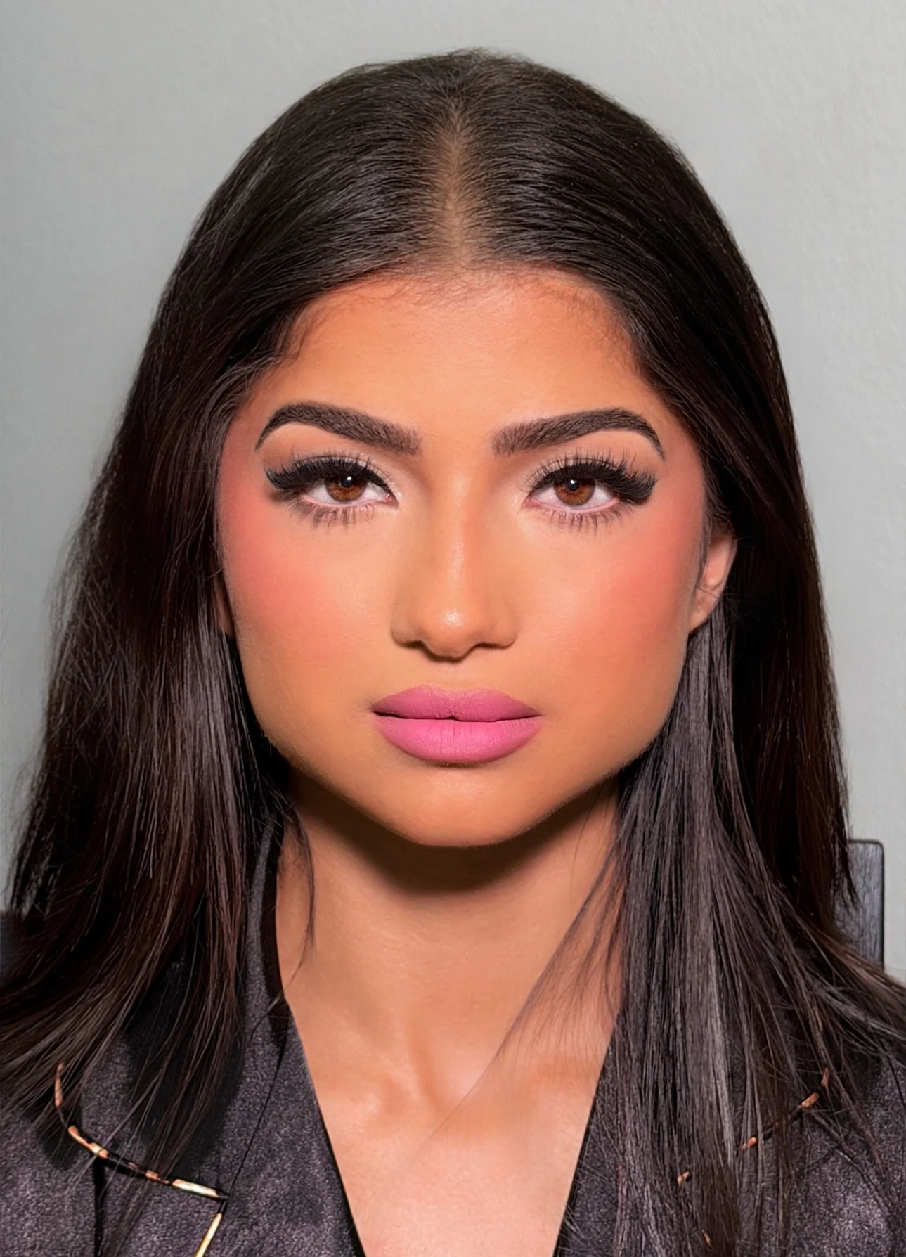 Special event makeup with defined eyes and a polished complexion